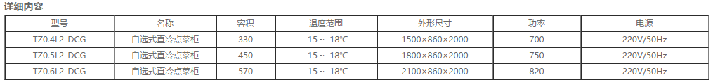 冷藏展示柜冷凍儲存點菜柜系列